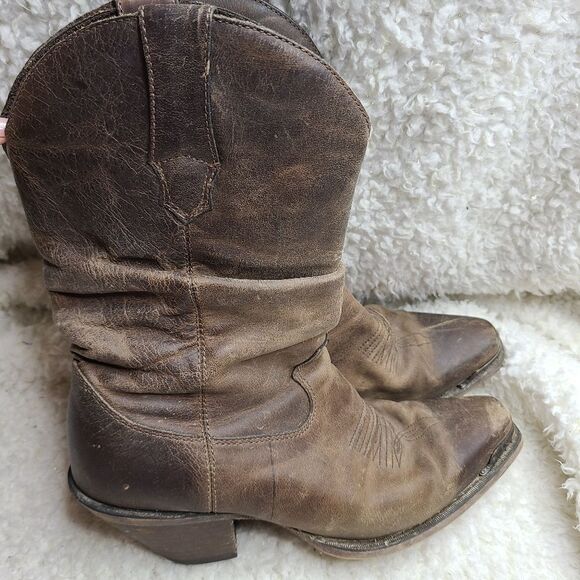 Crush by Durango‎ Womens Brown Distressed Sultry Slouch 10" Boots sz 8 - Picture 1 of 7